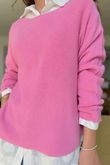 Made in Italy Conrad Body Skim Knit Jumper Peony